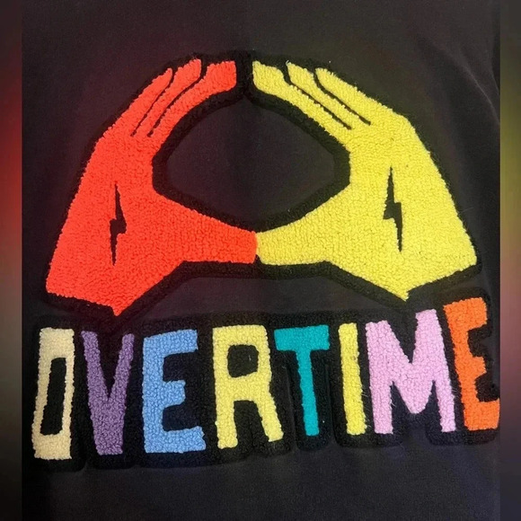 Overtime embroidered hoodie - Picture 2 of 2